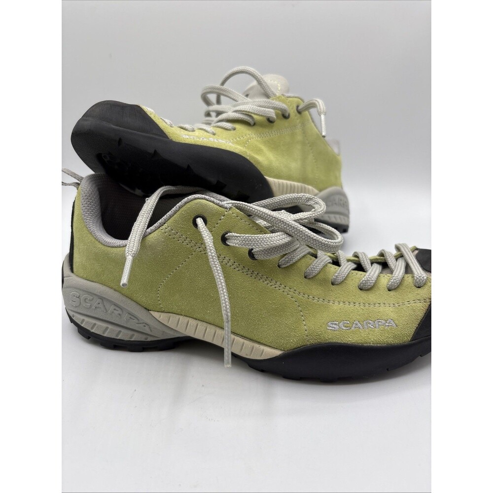 Scarpa Mojito Women's Size 7.5 (38) Hiking Trail Shoes Suede Leather Green